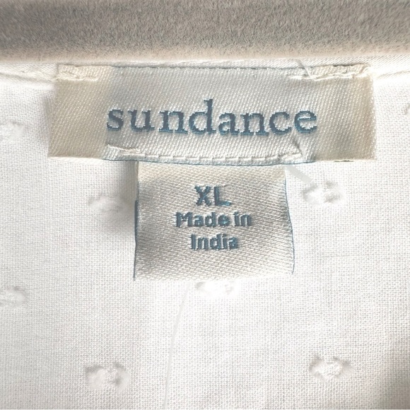 NWT Sundance Mirabelle Eyelet Top Crochet Blouse White Size XL - Picture 8 of 9